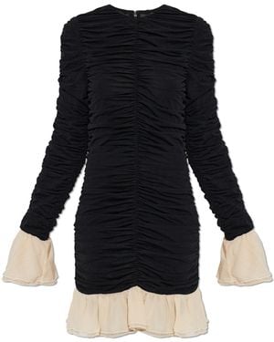 ROTATE BIRGER CHRISTENSEN Ruched Mini Dress - Black