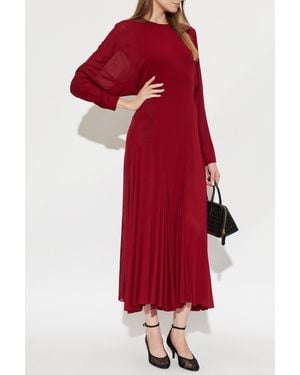 Alaïa Long Sleeve Dress - Red