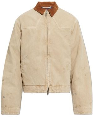 Balenciaga Heated Jacket With A 'Vintage' Effect - Natural