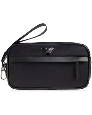 Emporio Armani Cosmetic Bag From The "Sustainability" Collection - Black