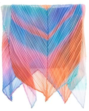 Pleats Please Issey Miyake Pleated Scarf - Blue
