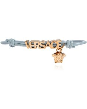 Versace Bracelet With Logo - Blue