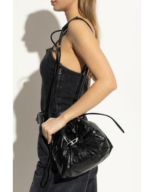 DIESEL Shoulder Bag Scrunch-D - Black