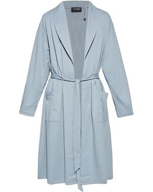 Hanro Robe With Belt - Blue