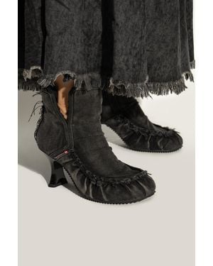 DIESEL Heeled Shoes 'D-Woodstock' - Black