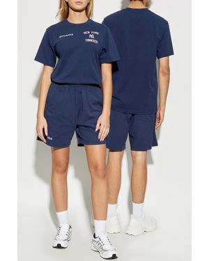 Sporty & Rich T-Shirt From The 47 & The New York Yankees Collection - Blue