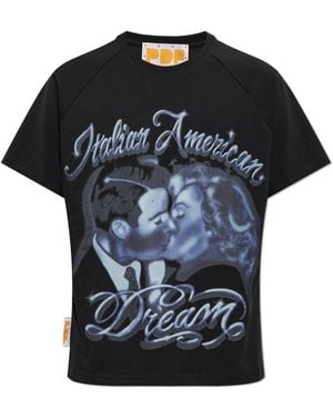 PDF T-Shirt With Print - Black