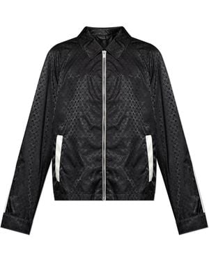 McQueen Light Jacket With Skull Motif - Black
