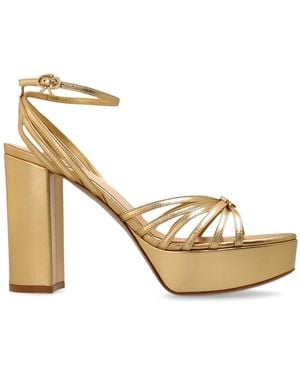 Gianvito Rossi Platform Sandals 'Rita' - Metallic