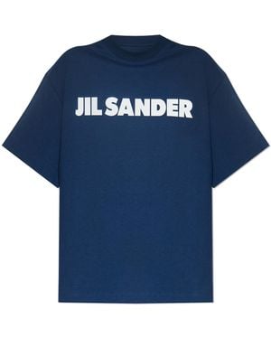 Jil Sander T-Shirt With Logo - Blue