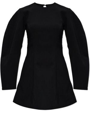 ROTATE BIRGER CHRISTENSEN Dress With Puff Sleeves - Black