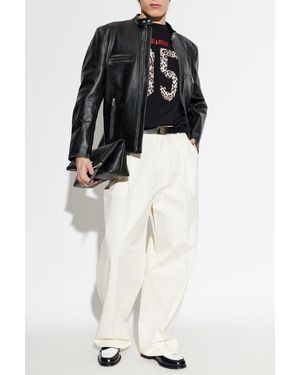 DSquared² Cotton Wide-Leg Pants - White