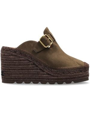 Stella McCartney Wedge Sandals 'Gaia' - Brown