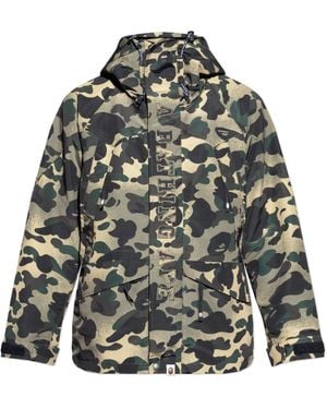 A Bathing Ape Jacket With Camouflage Pattern - Green