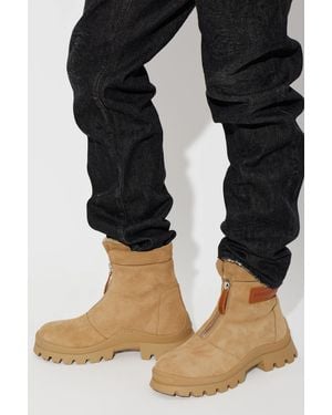 DSquared² Leather Ankle Boots 'Ankle' - Black