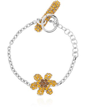 Marni Bracelet With Shimmering Crystals - Metallic