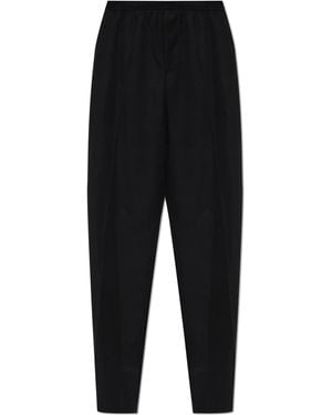 Balenciaga Wide-Leg Trousers - Black
