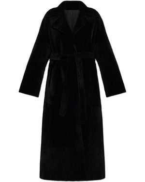 Arma Reversible Fur Coat 'Rien' - Black