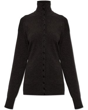 Lemaire Wool Cardigan - Black