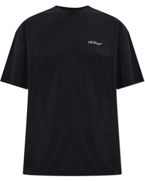 Off-White c/o Virgil Abloh T-Shirt With Logo - Black