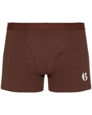 MM6 by Maison Margiela Boxers With Print - Brown