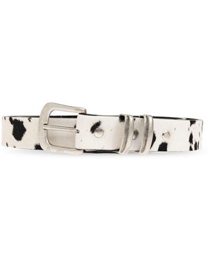 Represent Leather Belt - White