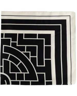 Anine Bing Silk Scarf "York" - Black