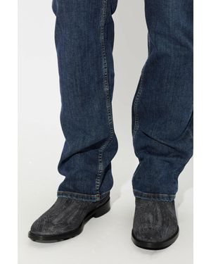 Etro Suede Chelsea Boots - Blue