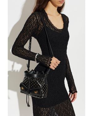 Ferragamo Leather Bag 'Drawstring' - Black