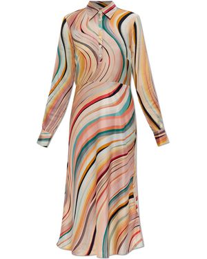 Paul Smith Dress With Stripe Pattern - White