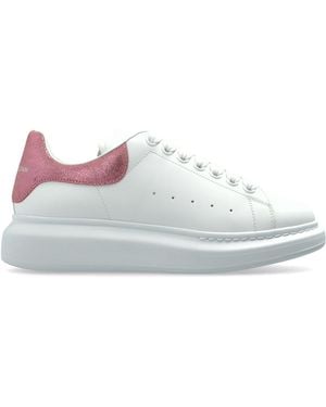 McQueen Leather Shoes With Logo - White