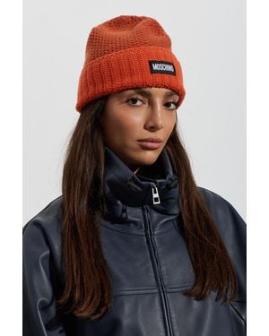 Moschino Cap With Logo Patch - Blue