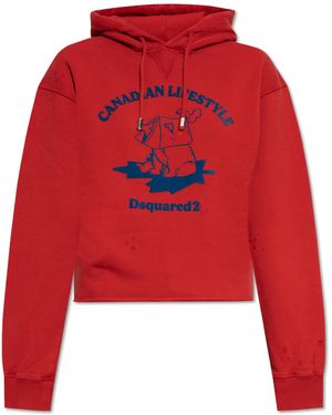 DSquared² Sweatshirt With Logo - Red