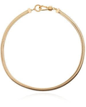 AllSaints Brass Necklace, - White