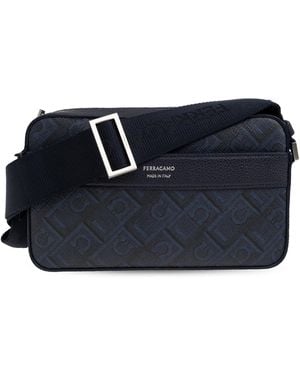 Ferragamo Monogram Tote Bag - Blue