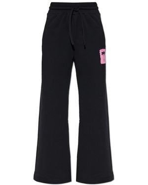 Palm Angels Straight-Leg Track Trousers - Black