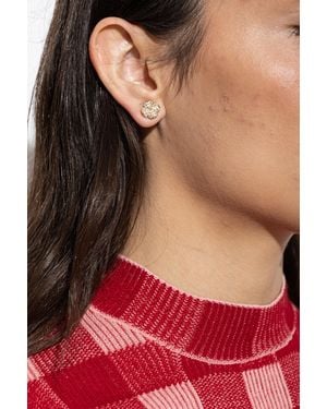 Kate Spade Earrings With Shimmering Crystals - Red