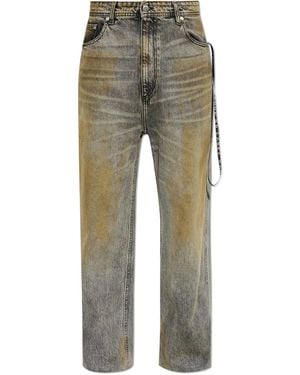 44 Label Group Jeans With A 'Vintage' Effect - Green