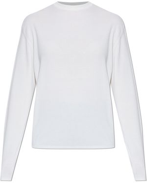 Jacquemus Wool Jumper With A Crew Neck - White