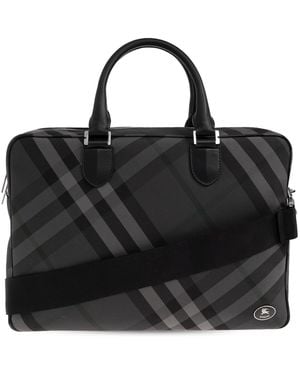 Burberry 'Grid' Briefcase - Black