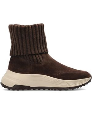 Hogan "H669" Ankle Boots - Brown