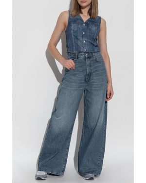 Rag & Bone Vest Made Of Denim-Like Fabric - Blue