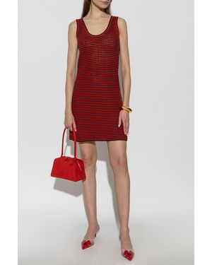Alaïa Short Strappy Dress - Red