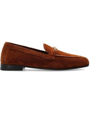 Versace Suede Loafers - Brown