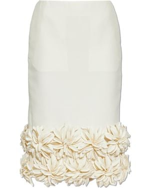 Balenciaga Wool Skirt - White