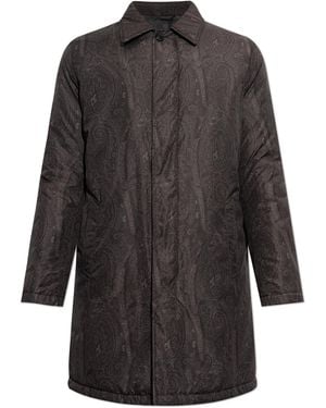 Etro Patterned Coat - Grey