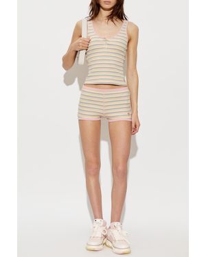 Amiri Top With Striped Pattern - Natural