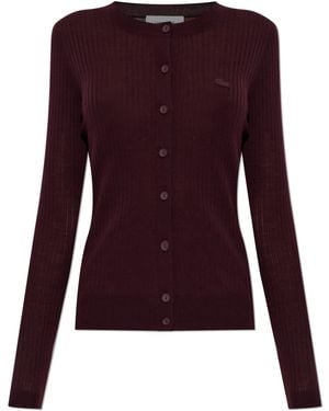 Lacoste Wool Cardigan - Purple