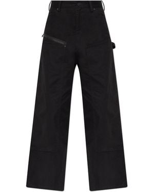 Y-3 'Twill' Cargo Trousers - Black