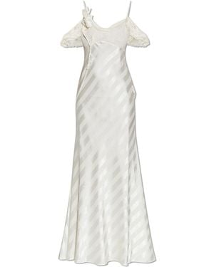 Self-Portrait Strap Dress - White